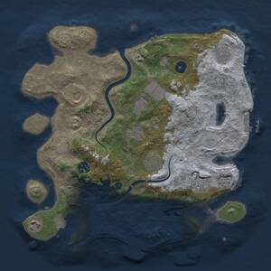 Thumbnail Rust Map: Procedural Map, Size: 3500, Seed: 967020854, 15 Monuments