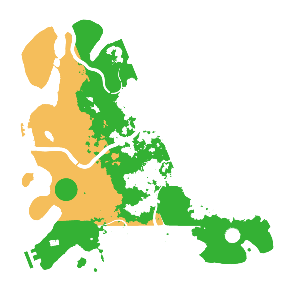 Biome Rust Map: Procedural Map, Size: 3500, Seed: 56051335