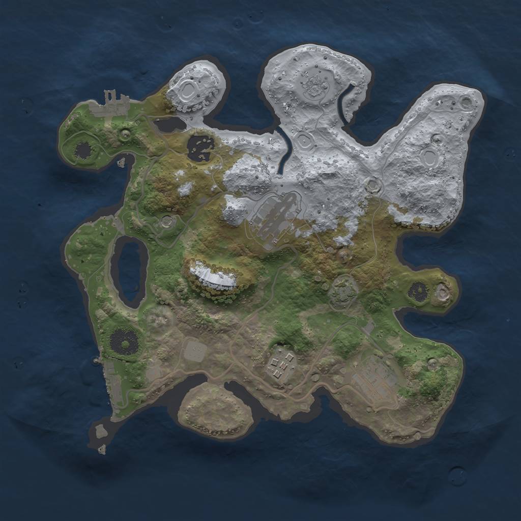 Rust Map: Procedural Map, Size: 2800, Seed: 1627996775, 11 Monuments