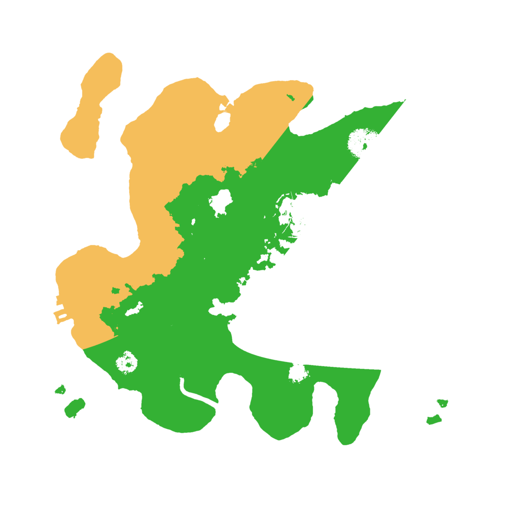 Biome Rust Map: Procedural Map, Size: 2500, Seed: 27788
