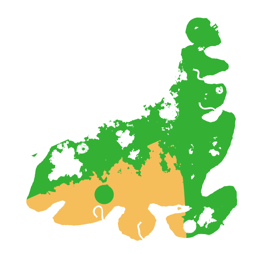 Biome Rust Map: Procedural Map, Size: 3500, Seed: 70520766