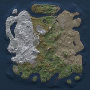 Thumbnail Rust Map: Procedural Map, Size: 3850, Seed: 22903, 17 Monuments