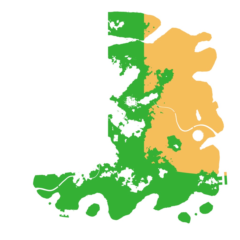 Biome Rust Map: Procedural Map, Size: 3850, Seed: 22903