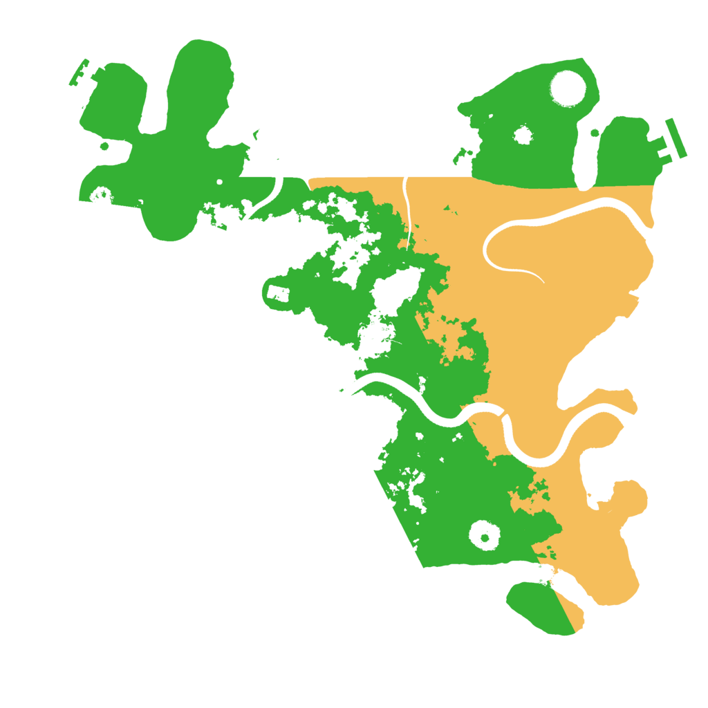 Biome Rust Map: Procedural Map, Size: 3500, Seed: 220781