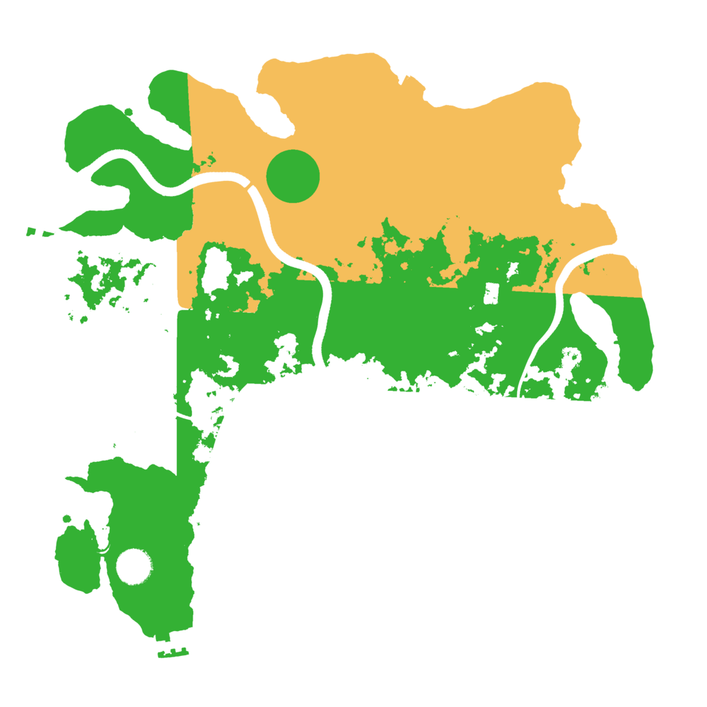 Biome Rust Map: Procedural Map, Size: 3500, Seed: 1159522529