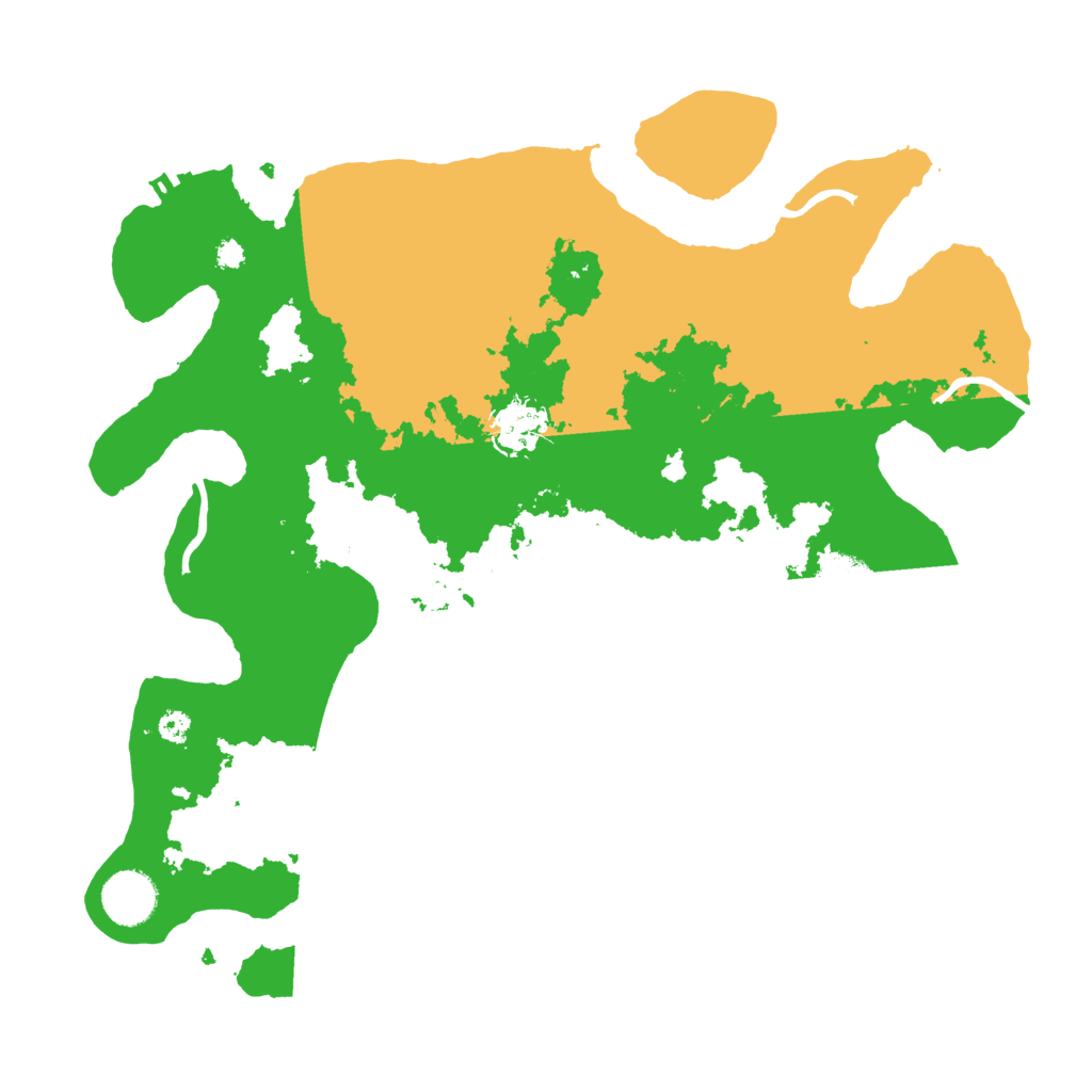 Biome Rust Map: Procedural Map, Size: 3500, Seed: 8240865