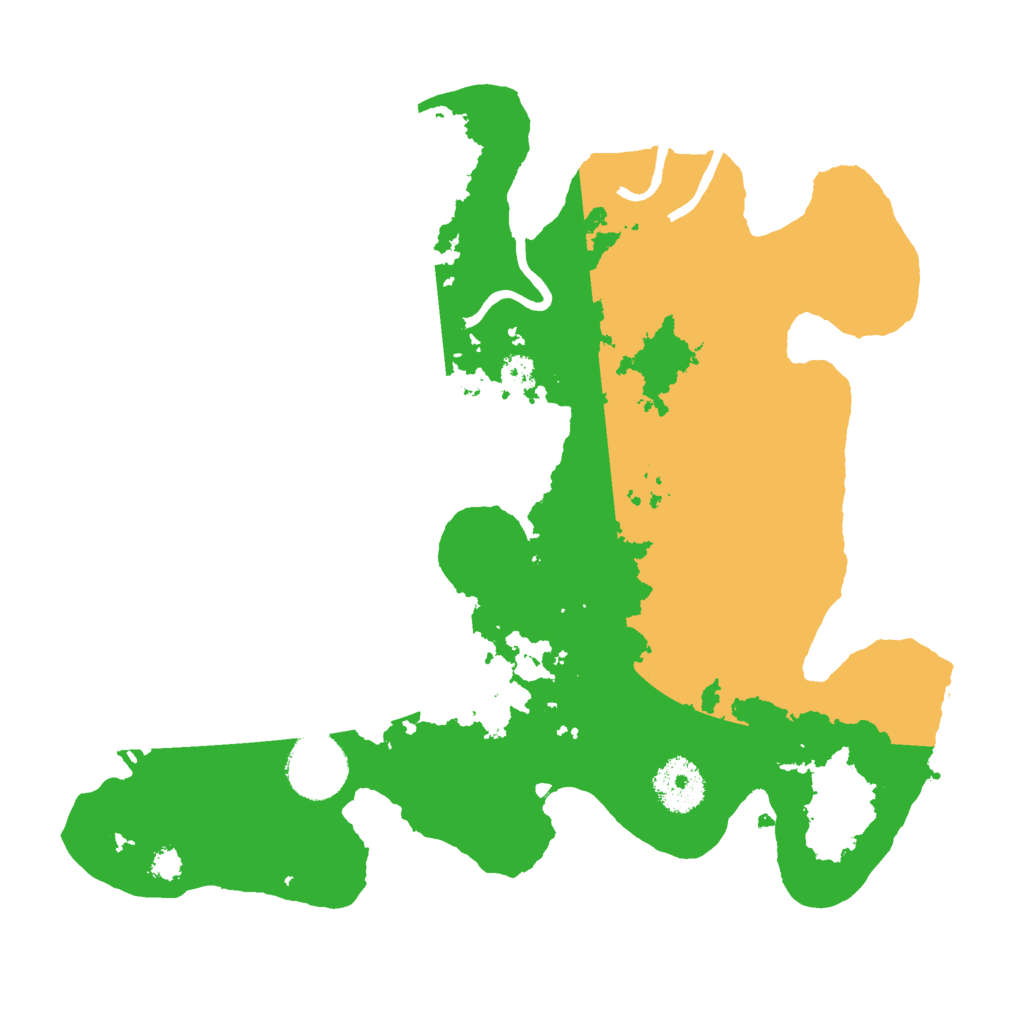 Biome Rust Map: Procedural Map, Size: 3000, Seed: 1290961285