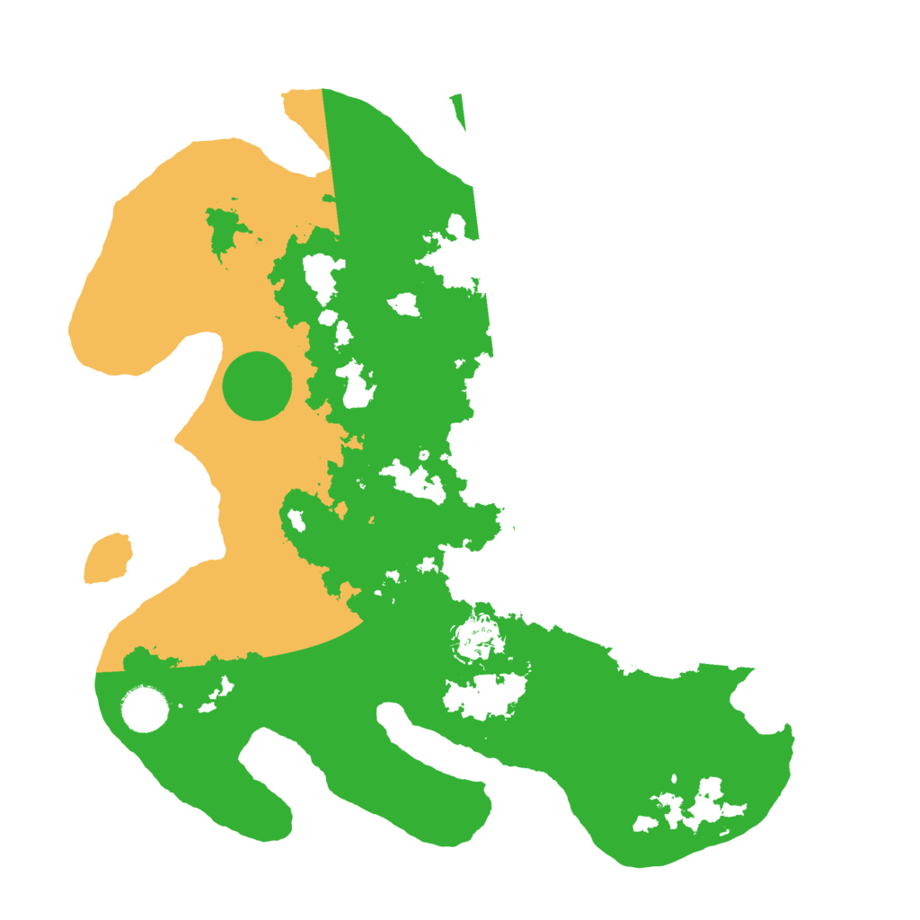 Biome Rust Map: Barren, Size: 3500, Seed: 820549431