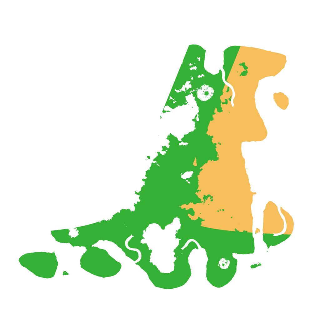 Biome Rust Map: Procedural Map, Size: 3000, Seed: 91851153