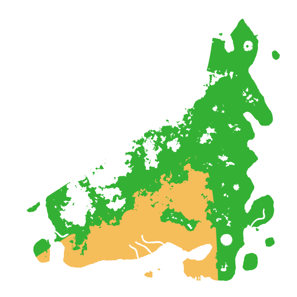 Biome Rust Map: Procedural Map, Size: 4500, Seed: 1352220438