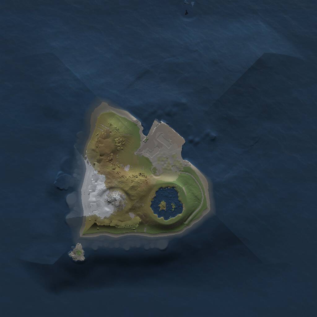 Rust Map: Procedural Map, Size: 1000, Seed: 509169087, 1 Monuments