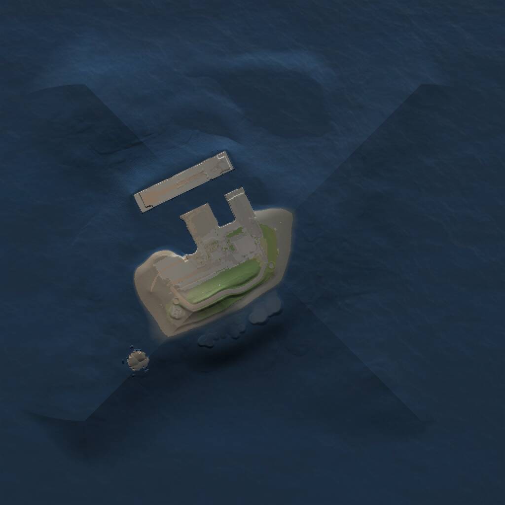 Rust Map: Procedural Map, Size: 1000, Seed: 423344630, 2 Monuments