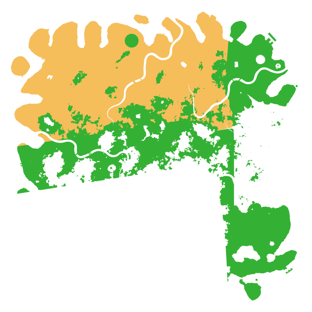 Biome Rust Map: Procedural Map, Size: 6000, Seed: 49532