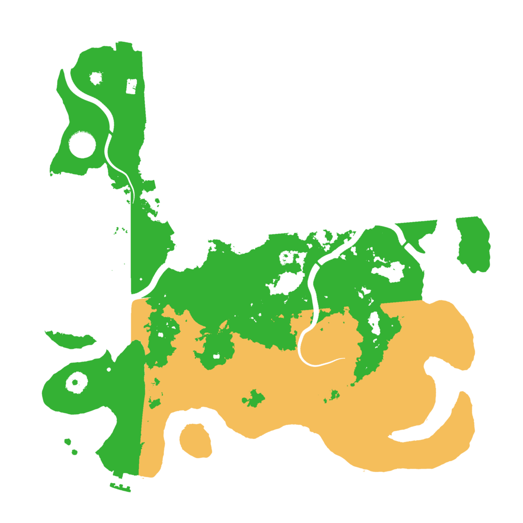 Biome Rust Map: Procedural Map, Size: 3700, Seed: 1010114