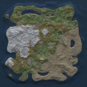 Thumbnail Rust Map: Procedural Map, Size: 4250, Seed: 84872212, 17 Monuments