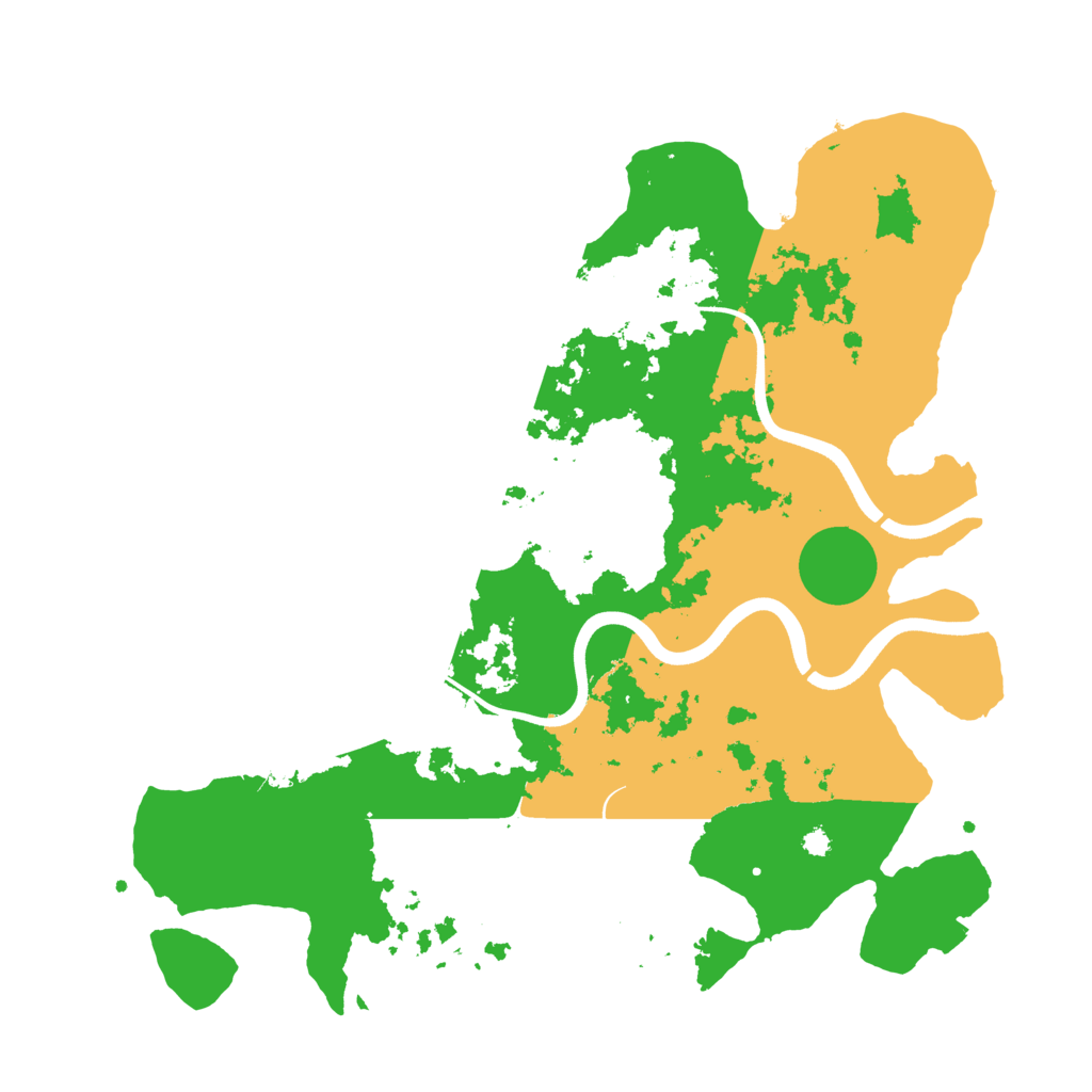 Biome Rust Map: Procedural Map, Size: 3700, Seed: 257544059