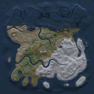 Thumbnail Rust Map: Procedural Map, Size: 3500, Seed: 267741, 12 Monuments