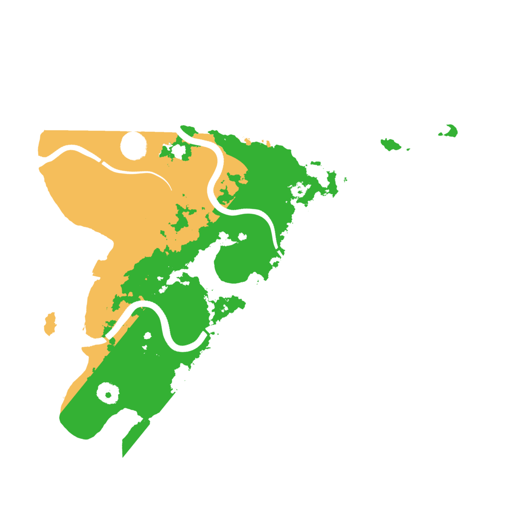 Biome Rust Map: Procedural Map, Size: 3500, Seed: 267741