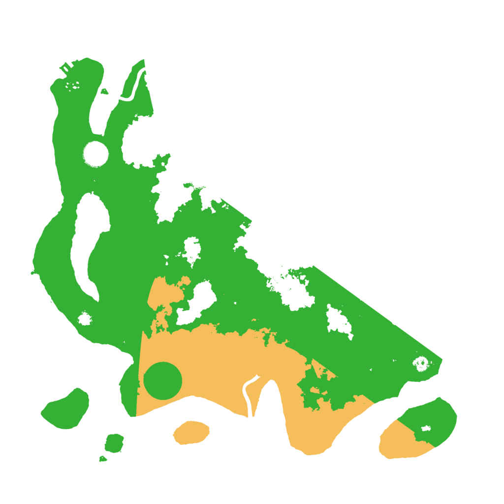 Biome Rust Map: Procedural Map, Size: 3500, Seed: 192921