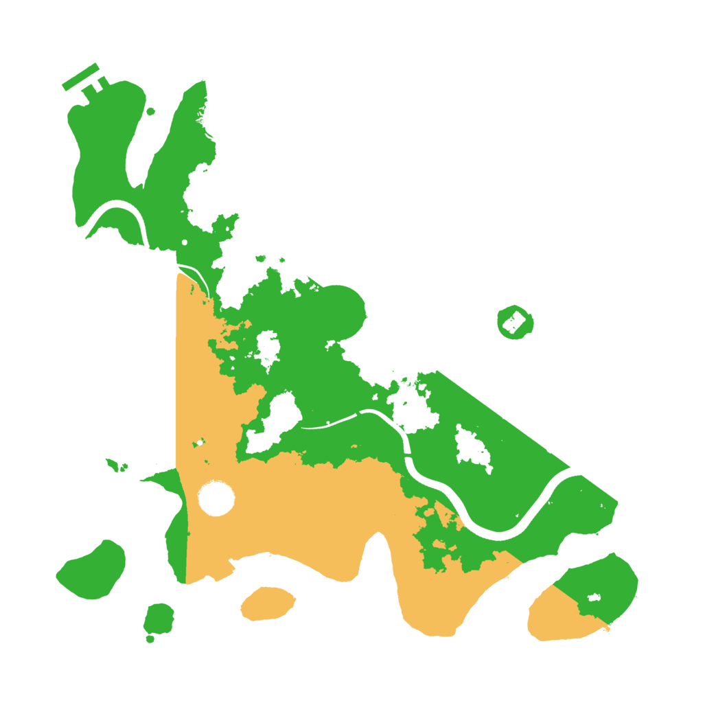 Biome Rust Map: Procedural Map, Size: 3500, Seed: 192921