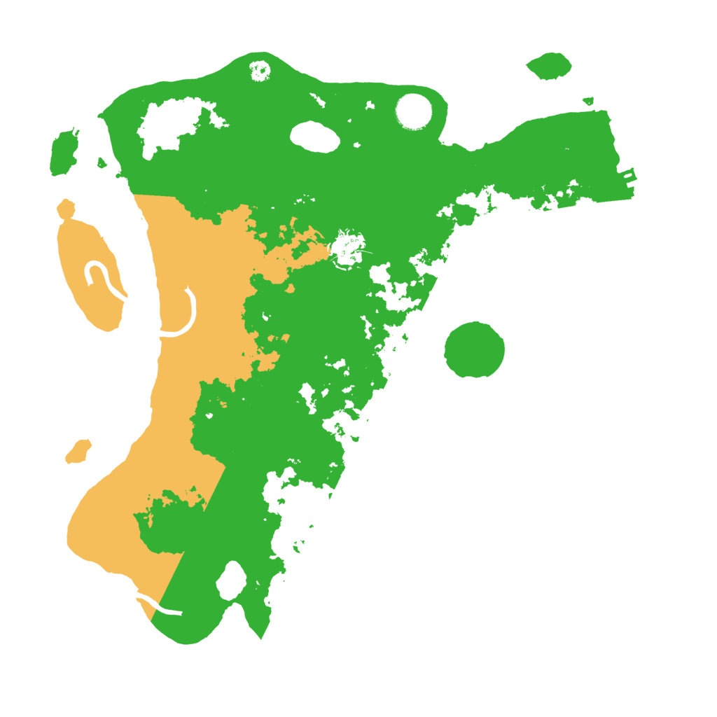 Biome Rust Map: Procedural Map, Size: 3500, Seed: 558697117