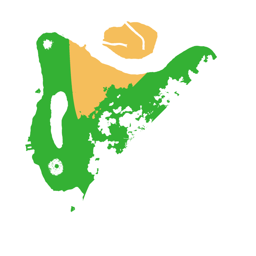 Biome Rust Map: Procedural Map, Size: 2500, Seed: 1066535496