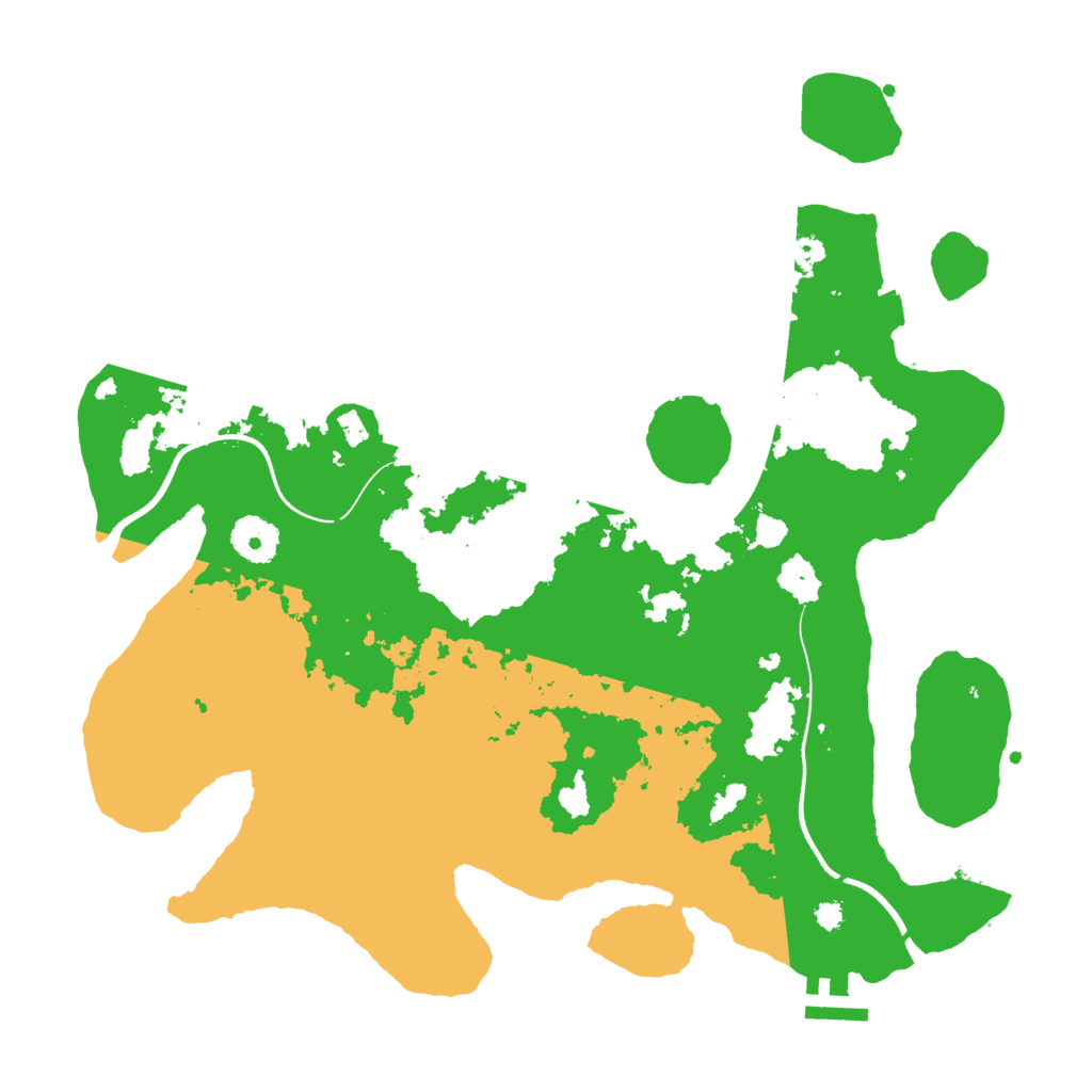 Biome Rust Map: Procedural Map, Size: 3500, Seed: 78614745