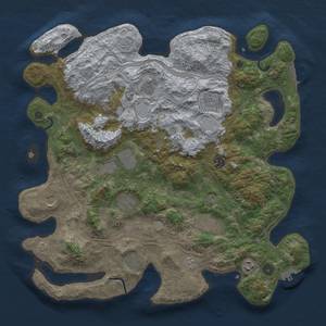 Thumbnail Rust Map: Procedural Map, Size: 4250, Seed: 999250461, 18 Monuments