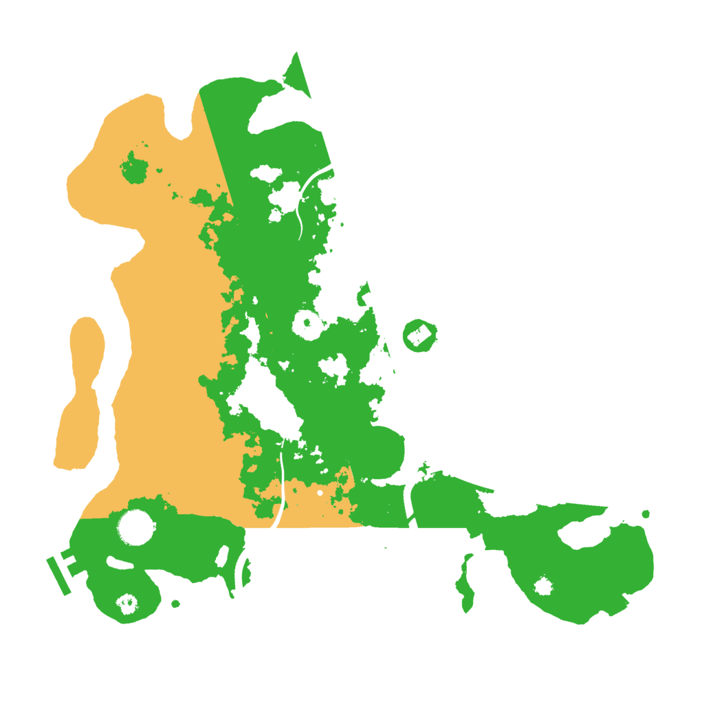 Biome Rust Map: Procedural Map, Size: 3500, Seed: 4193080