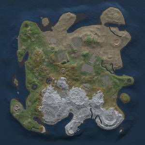 Thumbnail Rust Map: Procedural Map, Size: 3500, Seed: 195680231, 18 Monuments