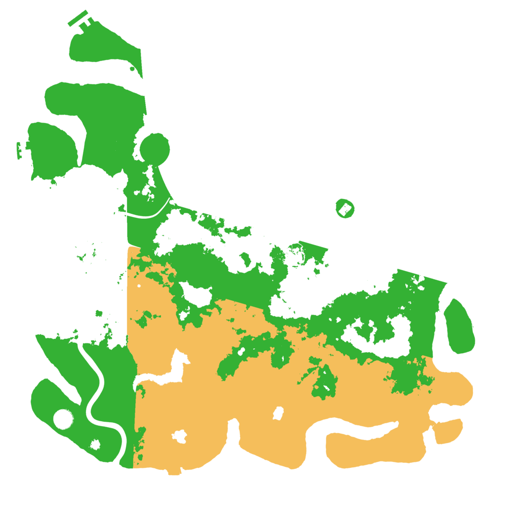 Biome Rust Map: Procedural Map, Size: 4500, Seed: 514437630