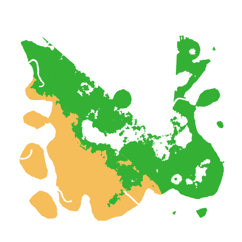 Biome Rust Map: Procedural Map, Size: 3500, Seed: 734658