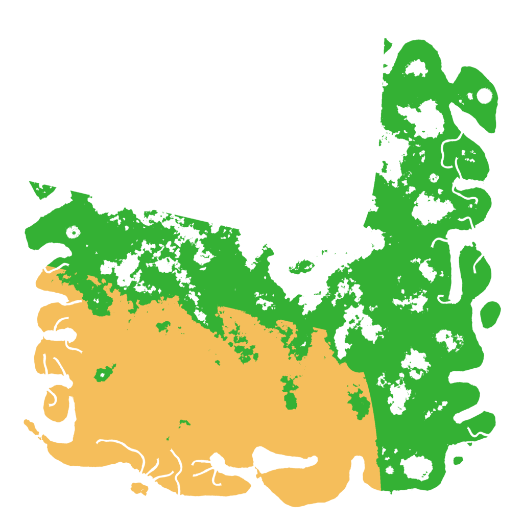 Biome Rust Map: Procedural Map, Size: 6000, Seed: 504