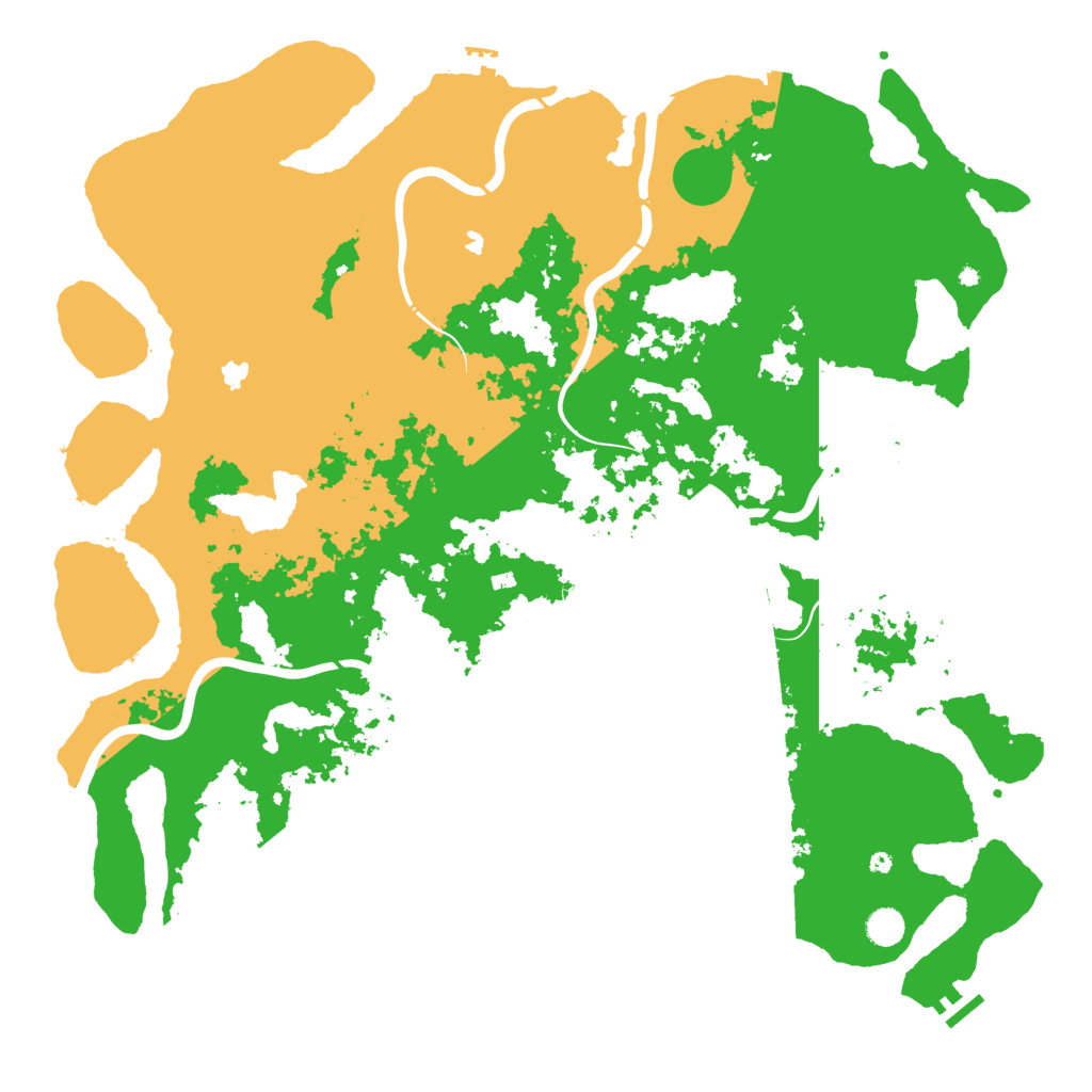Biome Rust Map: Procedural Map, Size: 5000, Seed: 1006951147