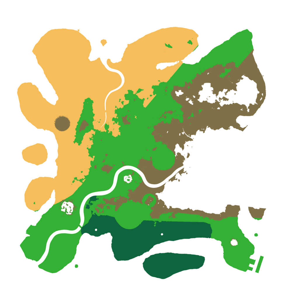 Biome Rust Map: Procedural Map, Size: 3500, Seed: 405