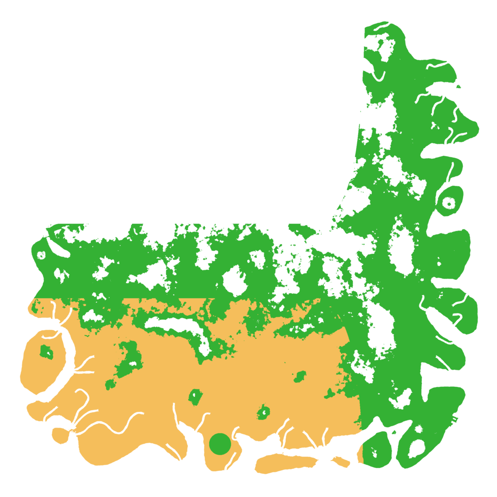 Biome Rust Map: Procedural Map, Size: 6000, Seed: 52966192