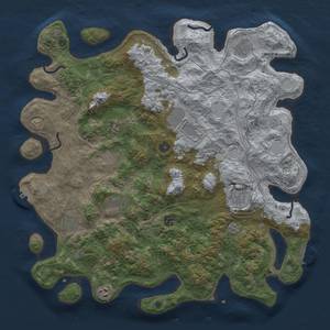 Thumbnail Rust Map: Procedural Map, Size: 4500, Seed: 941070373, 17 Monuments