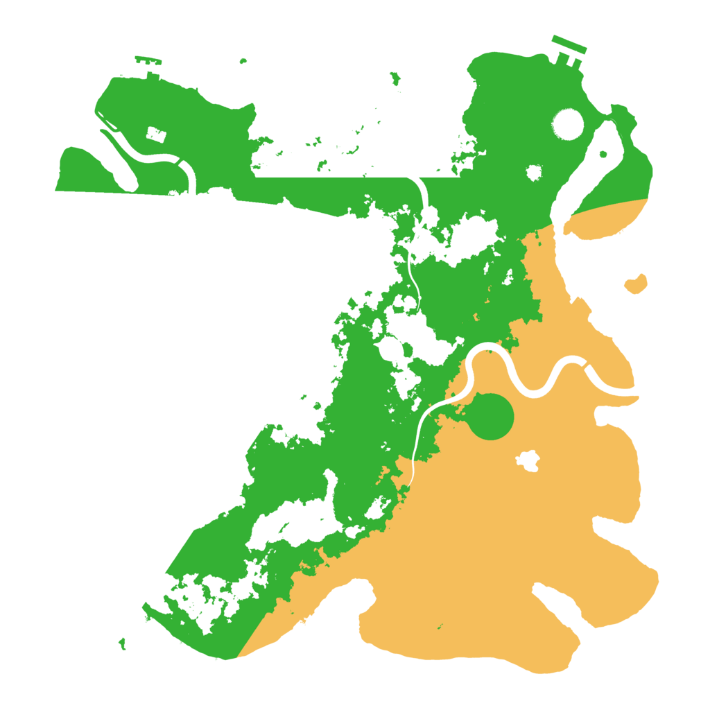 Biome Rust Map: Procedural Map, Size: 4000, Seed: 45674233