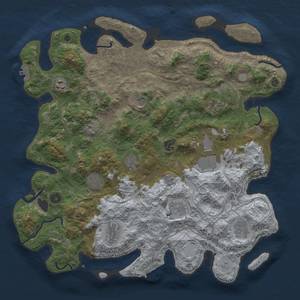 Thumbnail Rust Map: Procedural Map, Size: 4250, Seed: 302432590, 18 Monuments