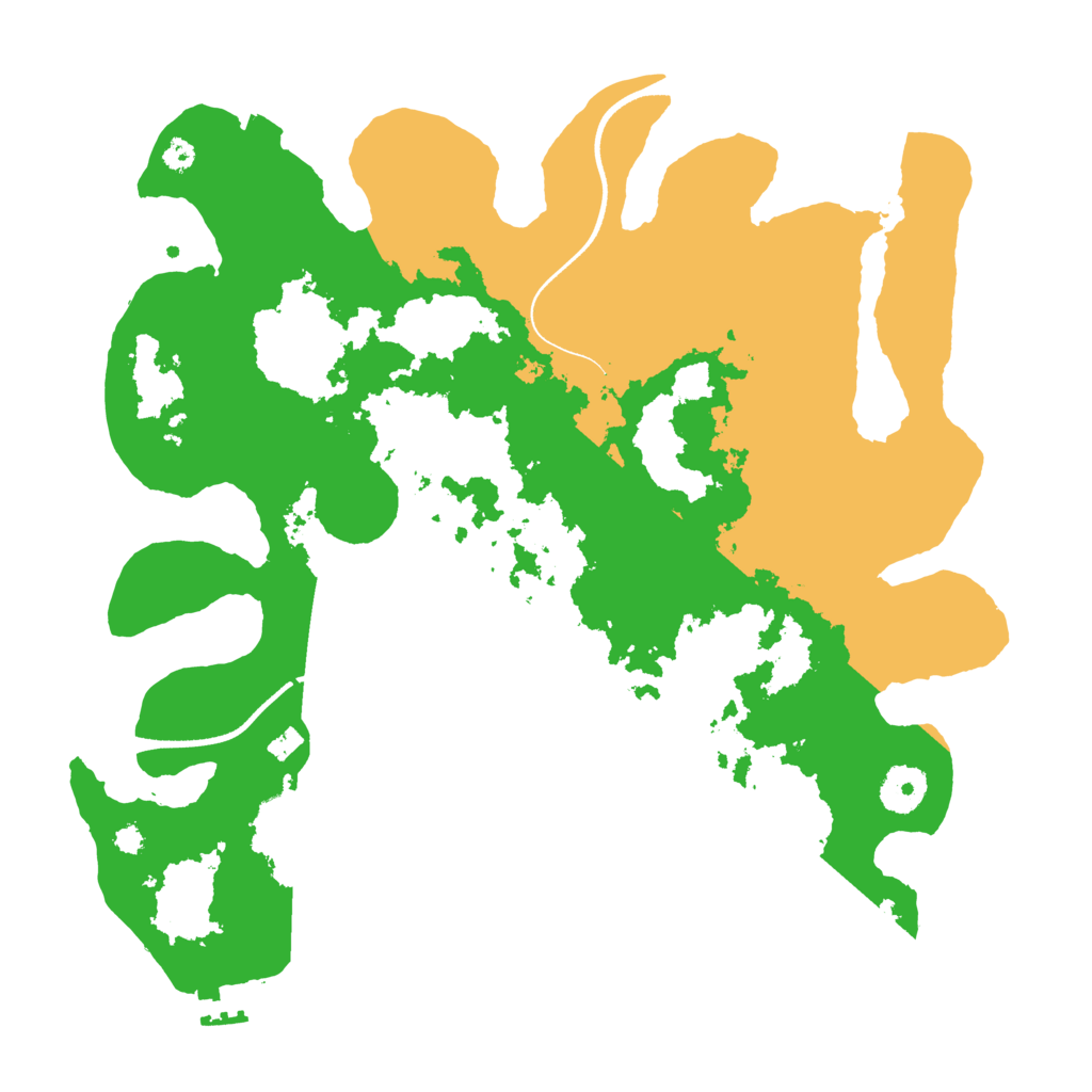 Biome Rust Map: Procedural Map, Size: 3500, Seed: 89651142