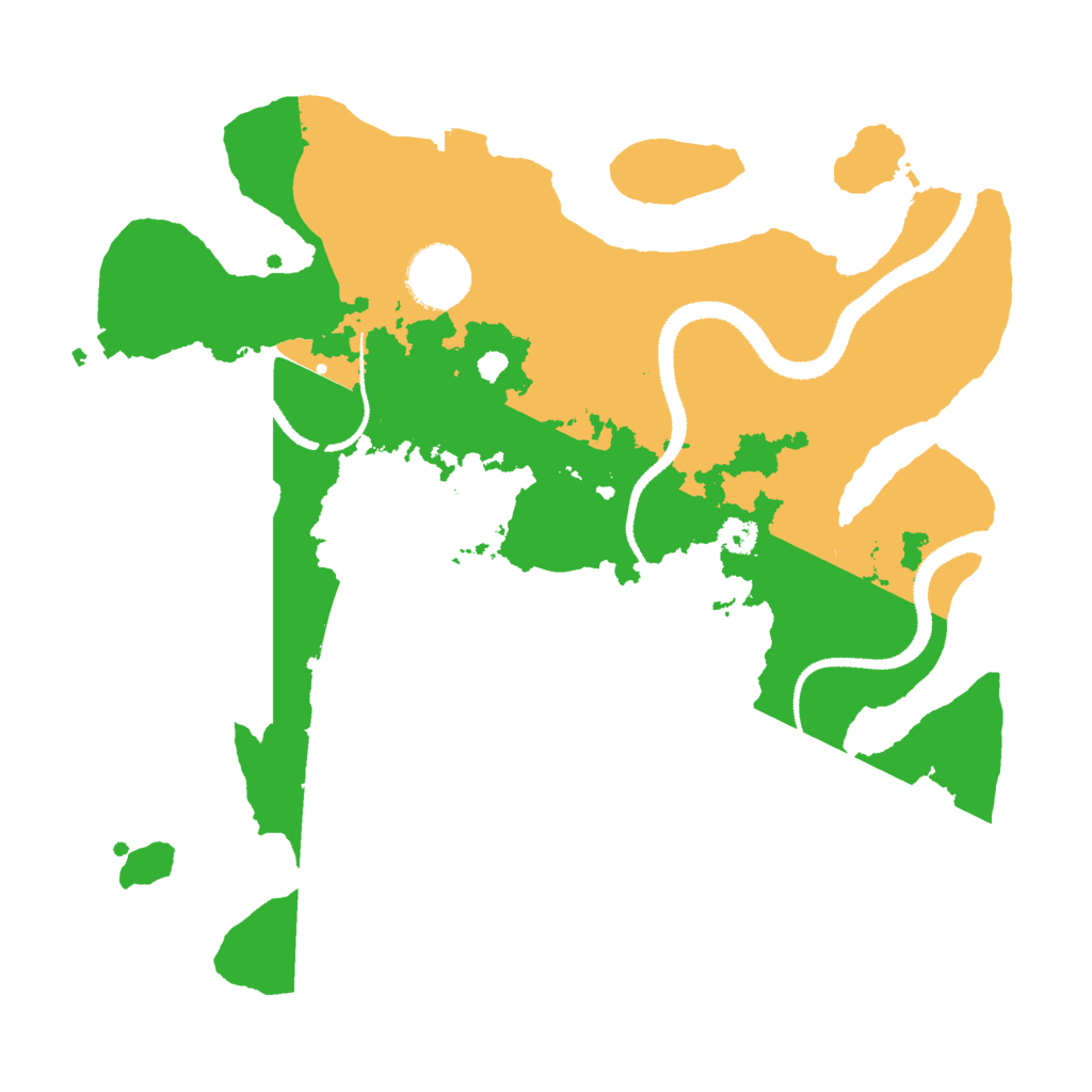 Biome Rust Map: Procedural Map, Size: 3000, Seed: 2098718210