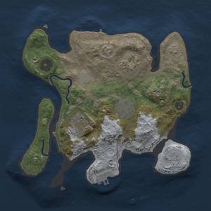 Thumbnail Rust Map: Procedural Map, Size: 2500, Seed: 421272606, 9 Monuments