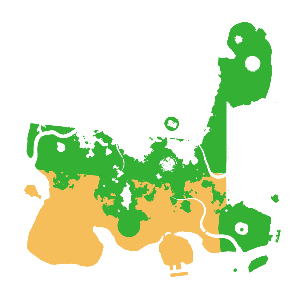 Biome Rust Map: Procedural Map, Size: 3500, Seed: 2133223692