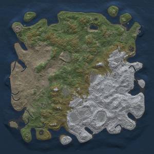 Thumbnail Rust Map: Procedural Map, Size: 4500, Seed: 1207340692, 17 Monuments