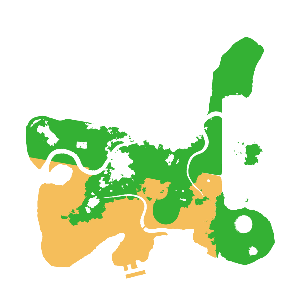 Biome Rust Map: Procedural Map, Size: 3000, Seed: 2023806403