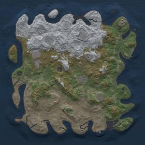 Thumbnail Rust Map: Procedural Map, Size: 4250, Seed: 1023995663, 16 Monuments