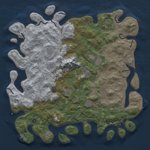 Thumbnail Rust Map: Procedural Map, Size: 5000, Seed: 528607112, 18 Monuments