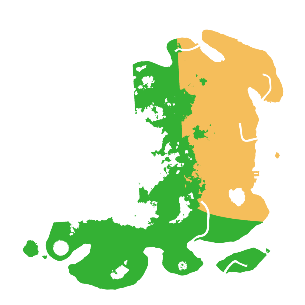 Biome Rust Map: Procedural Map, Size: 3500, Seed: 75764575