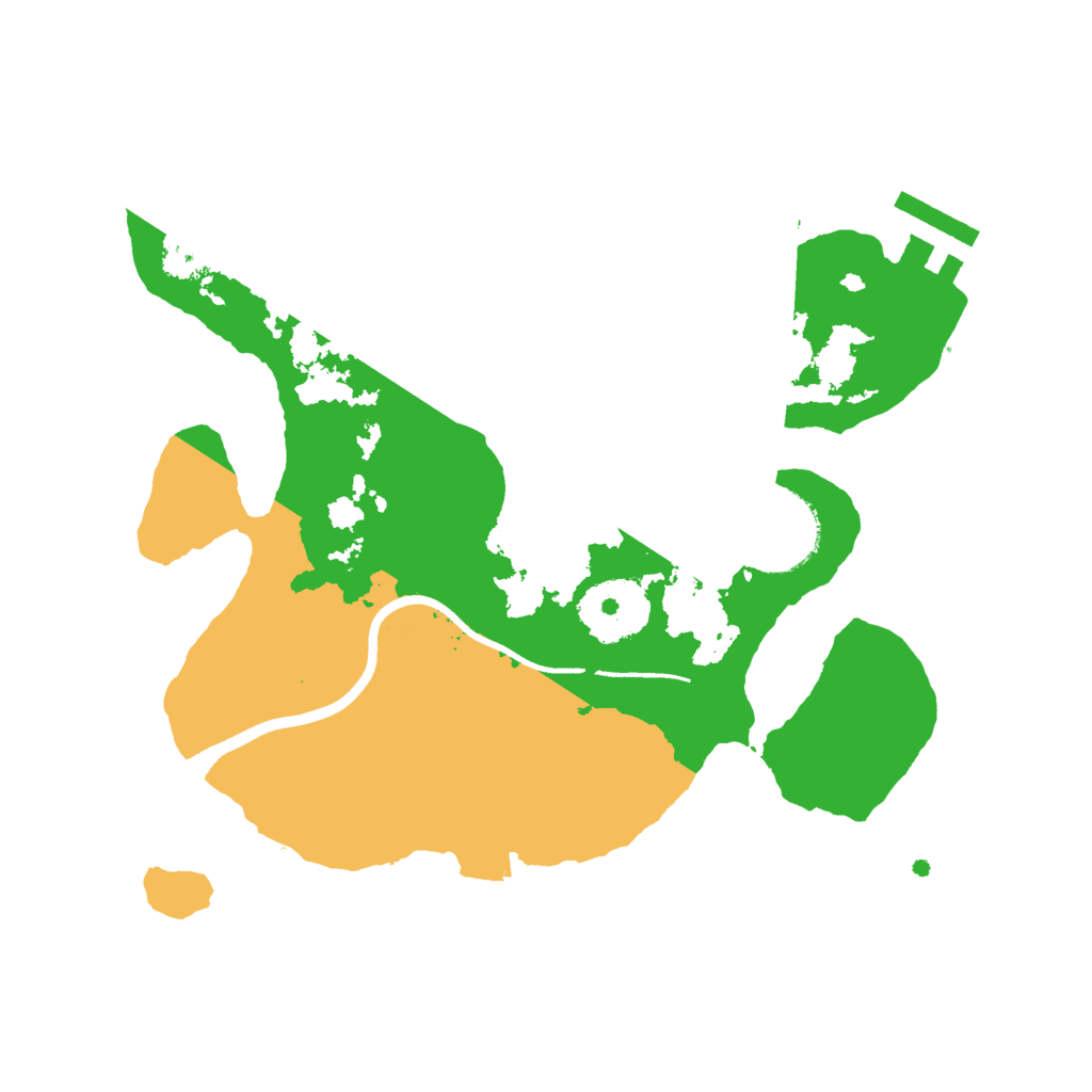 Biome Rust Map: Procedural Map, Size: 2500, Seed: 507796120