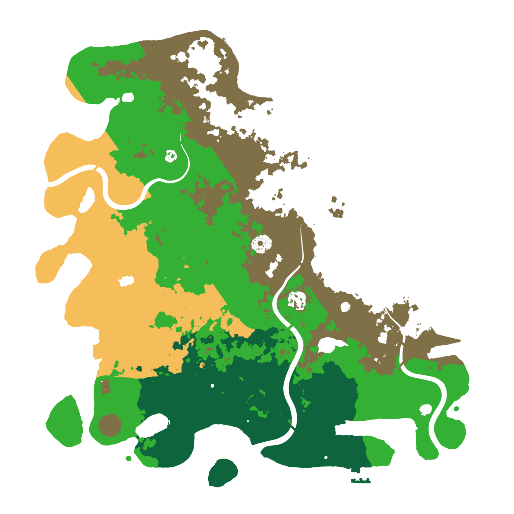 Biome Rust Map: Procedural Map, Size: 4000, Seed: 1847861838